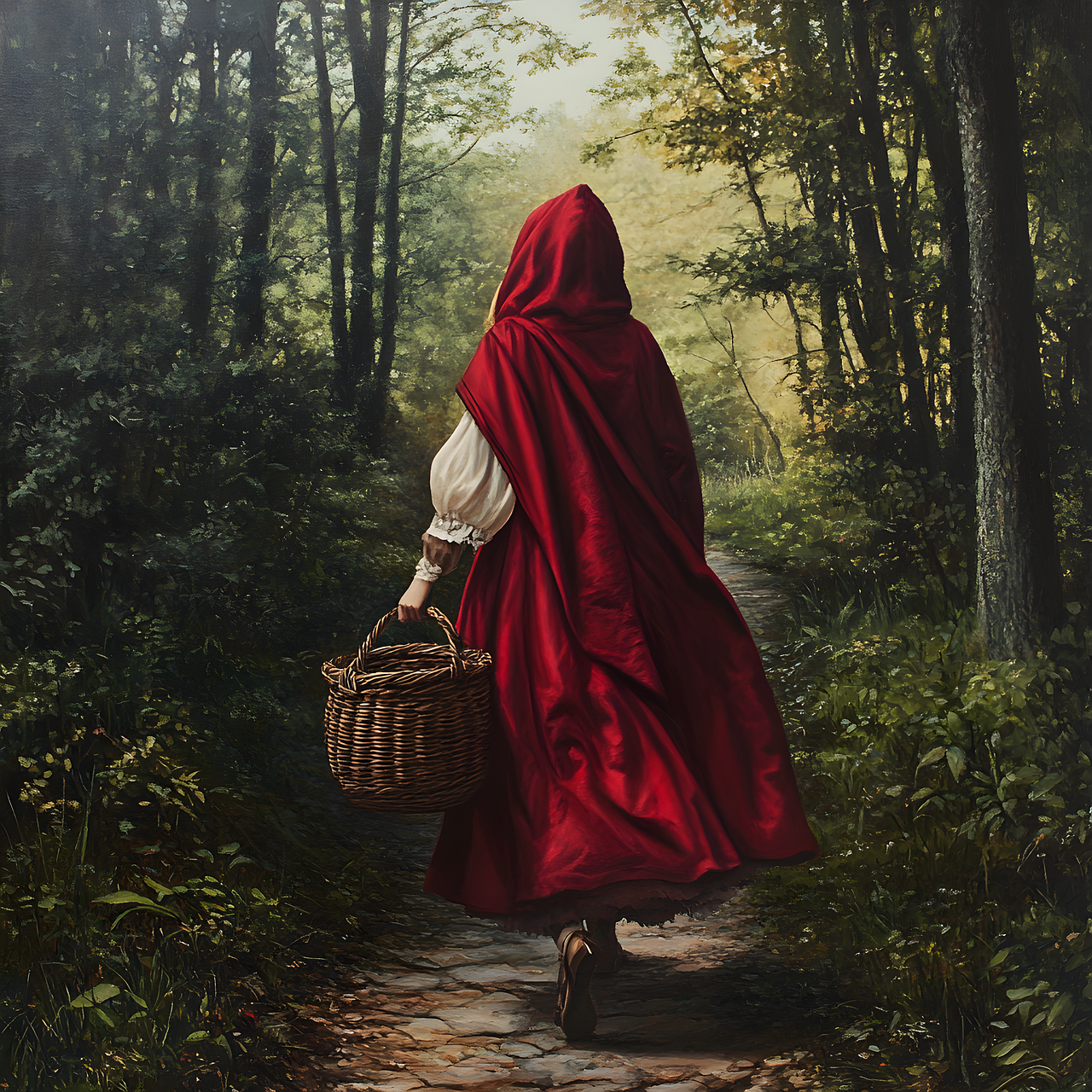Czerwony Kapturek (Jacob i Wilhelm Grimm; tłum. Marceli Tarnowski)