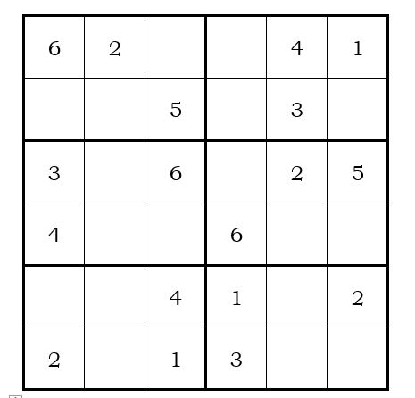 Sudoku 6×6 (8+)