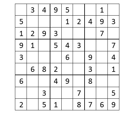 Sudoku 9×9 (10+)