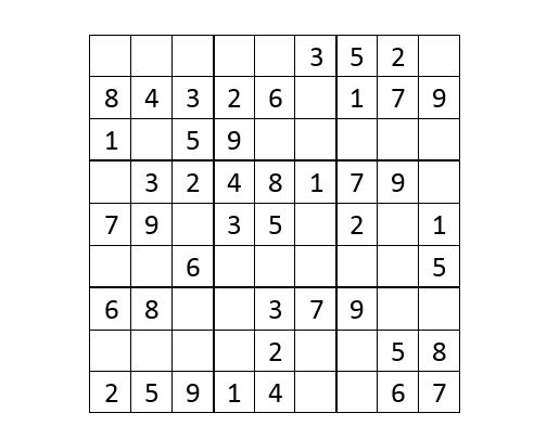 Sudoku 9×9 (10+)