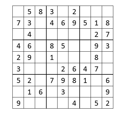 Sudoku 9×9 (10+)
