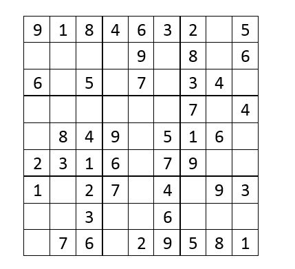 Sudoku 9×9 (10+)
