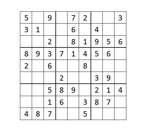 Sudoku 9×9 (10+)