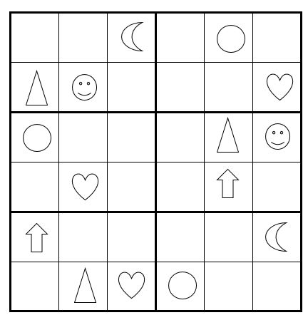 Sudoku 6×6 (8+)